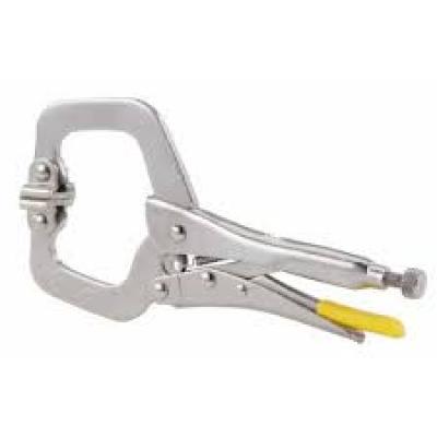 Self-locking adjustable pliers with gooseneck jaws