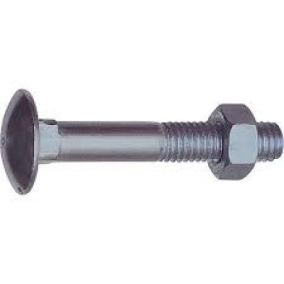 Round head bolts with square under head and nut