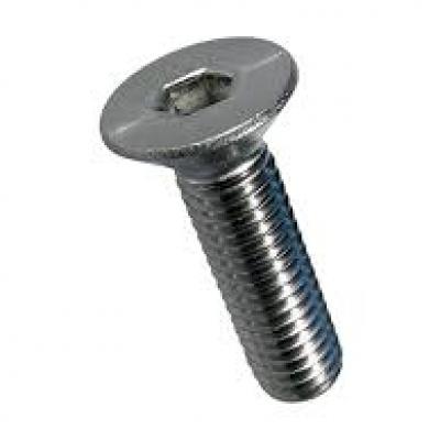 Flat countersunk head bolts with hexagon socket